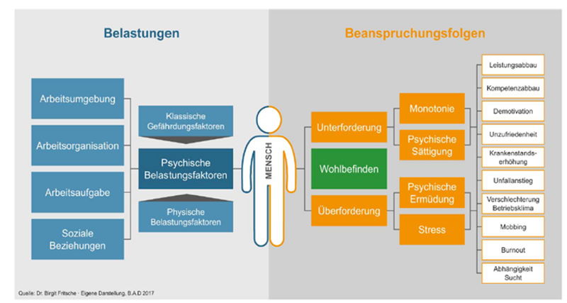 Belastungen und Belastungsfolgen bei der Arbeit für die Gesundheit